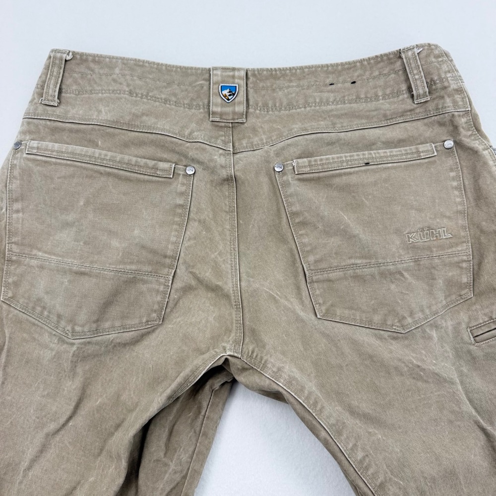 Kuhl Rydr Pants Mens 34x32 Khaki Tan Articulated Workwear Hiking Excellent - Picture 13 of 16